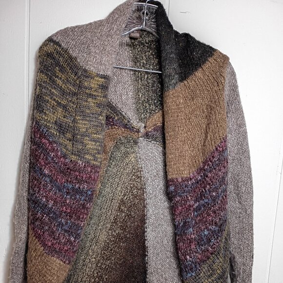 Fenn Wright Manson Sweaters - Fenn Wright Manson Womens XS Wool Cardigan Sweater Boho Artisan Folk Abstract